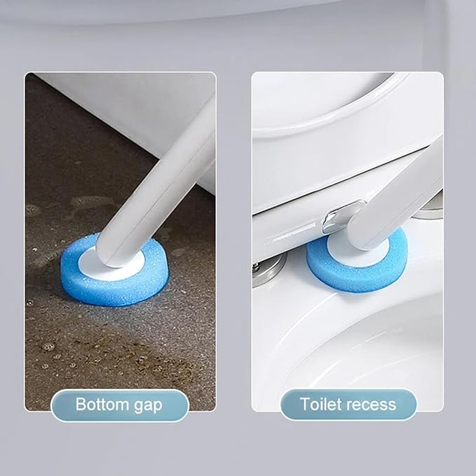 Toilet Cleaner Brush - Toilet Bowl Brush, Toilet Brush for Wall | Deep Clean Toilet Bowl Scrubber, dureble Bristles Ergonomic Handle Compact Design, Bathroom Cleaning Tool, Hygienic Storage Solution