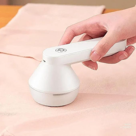 USB Rechargeable Fabric Shaver, Electric Lint Remover, Sweater Cordless Clothes Defuzzer, Portable Pills Trimmer for Clothes, Furniture (White)