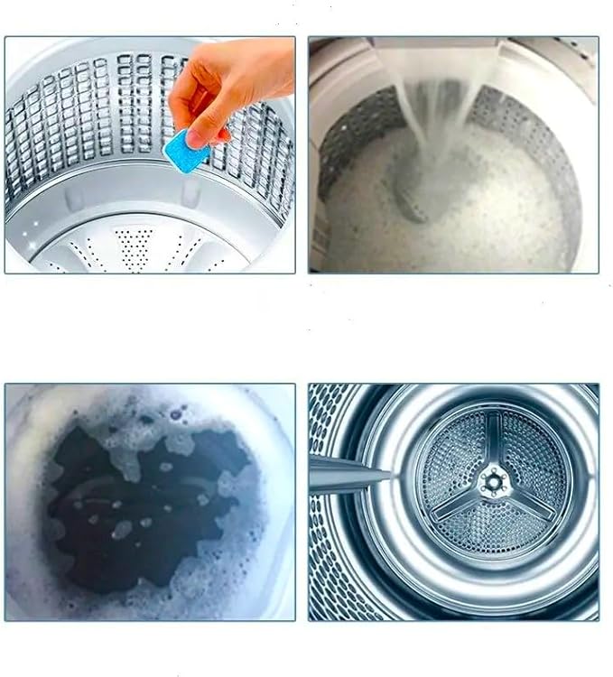 Ultimate Washing Machine Cleaner Tablets 12 Pack Deep Descaler Powerhouse Obliterates Odors, Grime & Buildup Front & Top Load Washers (Including HE) Fresh Laundry Smell American Owned Small Business