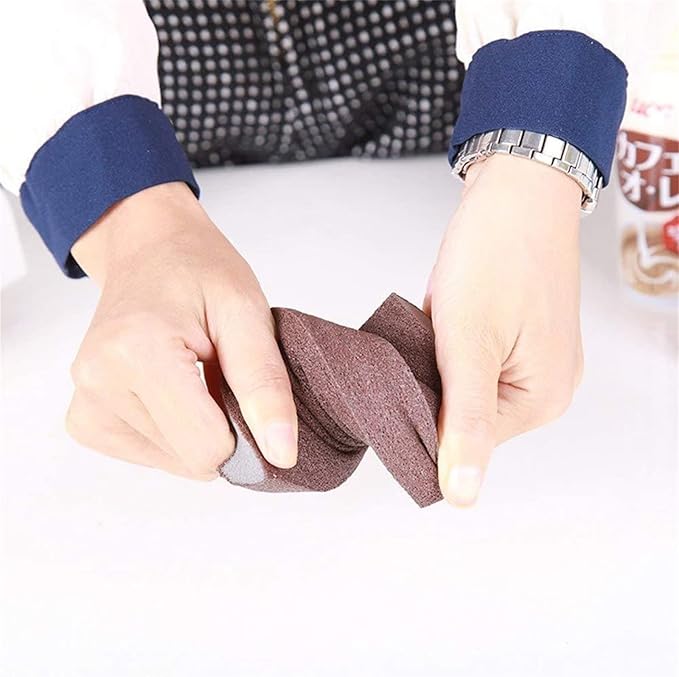 1 Pack Non-Scratch Sponges, Emery Sponges, Cleaning Sponge, Scrubbing Sponges, Kitchen Sponges, Dish Sponges, Kitchen Cleaner Tool, for Kitchen, Household, Cookware, Bathroom