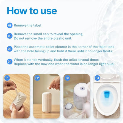 Fresh & Fresh Automatic Toilet Bowl Cleaners (Sunset Orange) - 6 Bottles(UPTO 2500 FLUSHES/Bottle), Commercial and Residential Toilet Cleaner 3-4 MONTH Lasting Toilet Bowl Cleaner Bottle