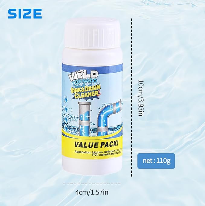 2025 New Sink Drain Cleaner, Sink and Drains Cleaner, Multi-functional Sink and Drains Cleaner Powder Cleaning, Drain Cleaner Foam Cleaner, Powerful Pipe Dredging Agent for Home Kitchen Toilet (3Pcs)