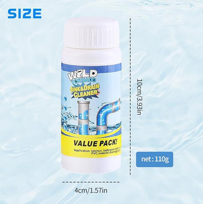 Sink Drain Cleaner, 2025 New Sink and Drain Cleaner, Powerful Sink and Drain Cleaner Powder Cleaning, Drain Cleaner Foam Cleaner, Powerful Pipe Dredging Agent for Home Kitchen Toilet (2)
