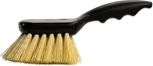 SPARTA 3650500 Plastic Scrub Brush, Cleaning Brush, Utility Brush With Polypropylene Bristles For Cleaning, 8 Inches, Black