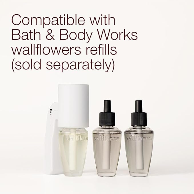 Bath & Body Works Wallflowers Fragrance Plug, White Flare Design, Plug-in Air Freshener Device for Bedrooms, Bathrooms & Living Spaces - 1 Pack