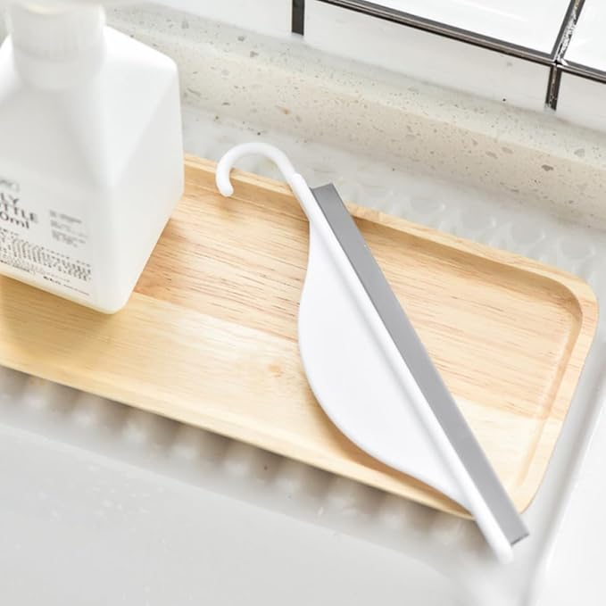 Silicone Glass Squeegee 2pcs Set, Window and Mirror Cleaner for Bathroom and Kitchen, Soft Flexible Windscreen Wiper for Home Glass and Shower Cleaning