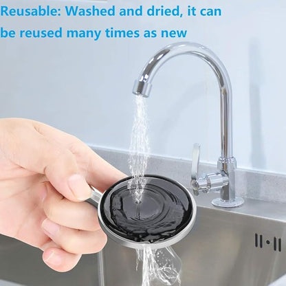 Soap Holder Shower, Suction Cup Soap Dish for Shower with 4 Hooks, 304 Stainless Steel, Silver