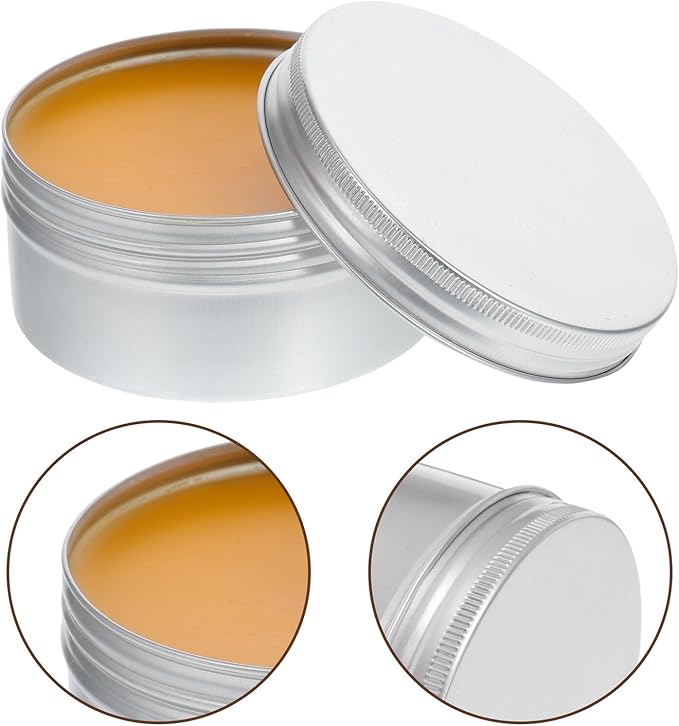 VALICLUD Beeswax Wood Polish Paste Wax 200g with Sponge Solid Wax for Hardwood and Laminate Floor Care Furniture Polish Restorer Enhances Natural Wood Finish