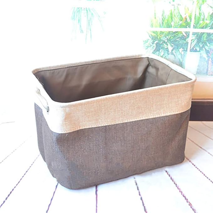 Forart Laundry Basket Storage Baskets Double Layers Storage Box Canvas Toy Organizer