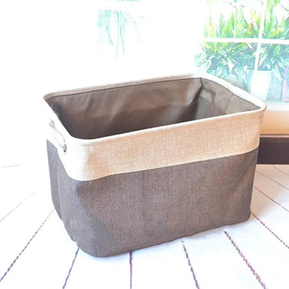 Forart Laundry Basket Storage Baskets Double Layers Storage Box Canvas Toy Organizer
