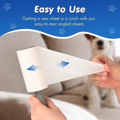 BEAUTURAL Lint Roller, Extra Sticky 360 Sheets for Pet Hair Removal, Dog and Cat Lint Remover 4 Pack, Upgraded Version