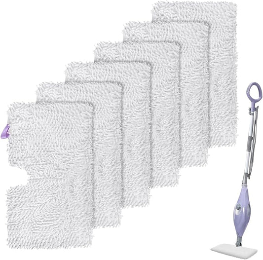 S3501 For Shark Steam Pocket Mop Pads: Washable Steam Mop Replacement Pads For Shark Steamer S3601D S3601 S3801CO S3901 S3550 SE450 (6Pack)