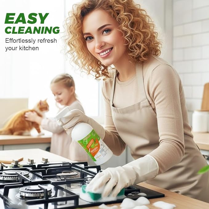 Cleanse Natural Enzyme Formula to Household Appliances, 2026 New Clease Multi-Purpose Cleaner, Kitchen Appliance Cleaner for Hold, Oven, Stove (1 PCS)