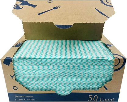 Heavy Duty Wipes Dish Cloths 50Pieces Reusable Wipes Multi-use Cleaning Cloths Towels