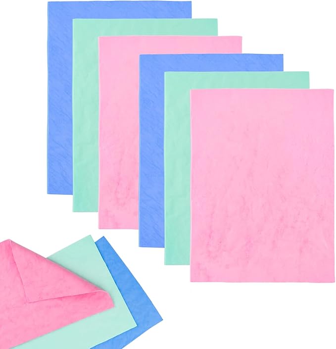BAOFALI 6Pcs Stamp ShammySuede ClothStamp Cleaner Super Absorbent Towel 3 Colors for Stamp Cleaning Cloth
