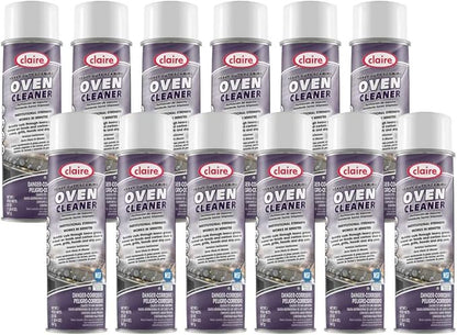 Claire Cl824-12pk Heavy Duty Foaming Oven Cleaner; 20 Oz. Net Wt.,12 Count
