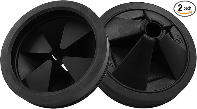 3 1/8" Garbage Disposal Splash Guard, 2Pcs Quiet Garbage Disposal Rubber Drain Insert, Garbage Disposal Parts, Removable Sink Baffles QCB-AM Compatible with Insinkerator Garbage Disposal Parts