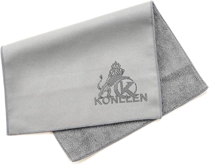KONLLEN Billiards Billiard cue Towel - 100% Cotton Black 8-Ball Pool Cue Clean Towel Maintenance Accessories Cleaning Set Shaft Wax + Cleaning Powder +