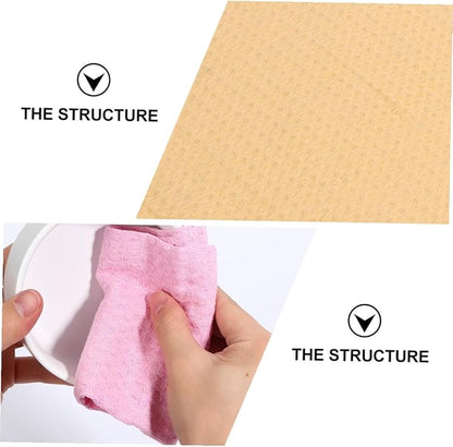 Ciieeo 4pcs Kitchen Cleaning Cloth Set, Absorbent Cotton Dish Wipes, Lint-Free Sturdy Microfiber Towels for Household and Kitchen Use