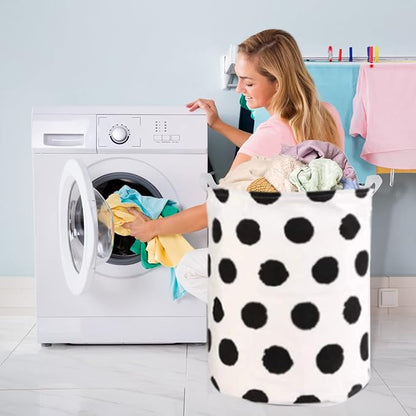 Collapsible Laundry Basket in Bedroom Waterproof Laundry Hamper in Bathroom Large Laundry Bag in College Dormitory Cloakroom Livingroom Nursery Organizer Toy Bin
