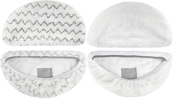 Steam Mop Replacement Pads for Bissell Powerfresh Steam Mop Pads Compatible with 1940 1440 1544 Series 19402 19404 19408 19409 1940a 1940f 1940q 1940t 1940w Washable Reusable Steam Mop Pad (6-PACK)