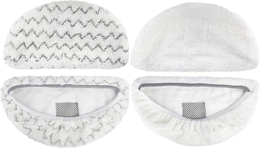 Steam Mop Replacement Pads for Bissell Powerfresh Steam Mop Pads Compatible with 1940 1440 1544 Series 19402 19404 19408 19409 1940a 1940f 1940q 1940t 1940w Washable Reusable Steam Mop Pad (6-PACK)