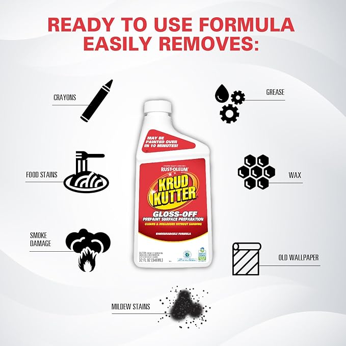 Krud Kutter GO326 Gloss Off Prepaint Surface Preparation Cleaner, 32 oz