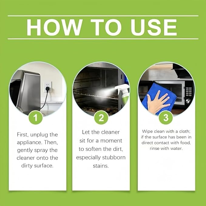 Kitchen Cleaning Spray, 300ml, Suitable for Household Appliances, Ovens, Stoves, and Range Hoods