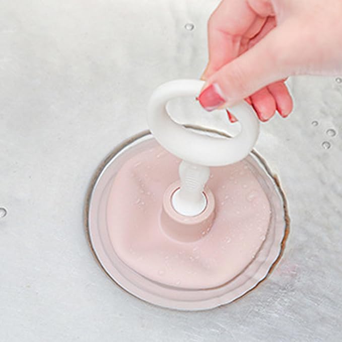 Professional Handheld Sink Plunger Versatile Drain Unclogger For Hair And Debris Strong Suction Easy Operation Long Service Life Pp And Pe Construction (Pink)