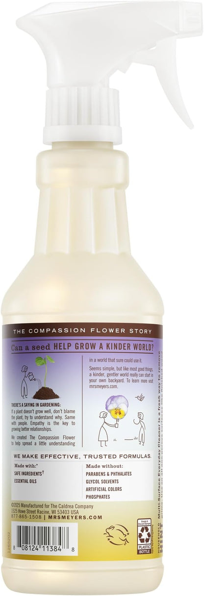 MRS. MEYER'S CLEAN DAY Multi-Surface Everyday Cleaner, Compassion Flower Scent, 16 Fl Oz Bottle