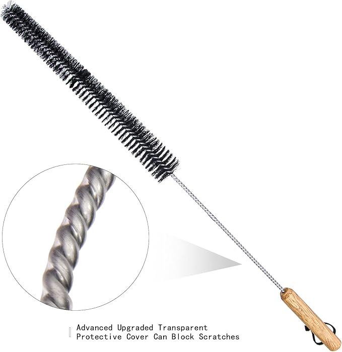 26 inch Clothes Dryer Lint Brush Vent Trap Cleaner Brush - Long Flexible Refrigerator Coil Soft Bristile Brush, Laundry Room and Washer Dryer Organizers