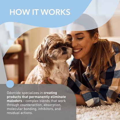 Odorcide Duralast Cool White Linen Odor Eliminator Concentrate - Smoke Odor Eliminator for Strong Odor on Carpet, Floors & More - Sweat & Pet Odor Eliminator with Non-Enzymatic Formula (1 Gal)