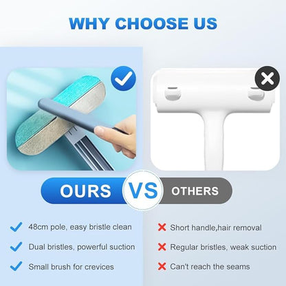 2025 New 4-in-1 Multifunctional Pet Hair Remover, Reusable Double-Sided Cleaning Brush for Couch, Carpet, Furniture, Clothes & Car