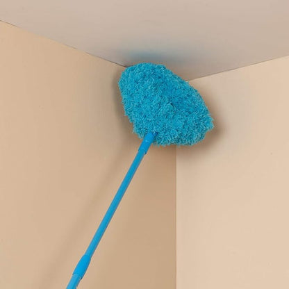 Reusable Microfiber Ceiling Fan Duster with Extendable Handle, Removable Polyester Brush, Handle Made of Durable Metal for Easy Hanging – Duster Adjusts 28 1/2" - 47 3/4" Long by LivingSURE