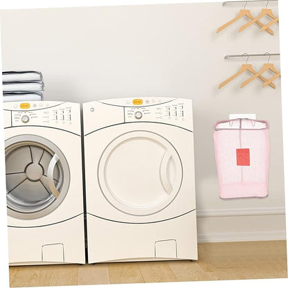 Vaguelly Folding Wall-mounted Laundry Basket with Nail Hook Space-saving Clothes Storage Organizer for Home Use Lightweight and Convenient for Clothing and Toy Storage