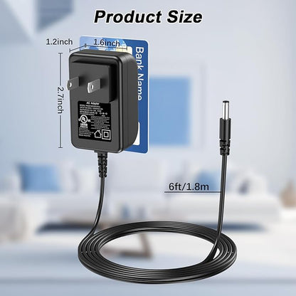 8.4V Adapter Charger Replacement Compatible with Casabella 8501010 Spin Scrubber 7.4V 2000mAh DC8.4V Battery Charger Power Supply Cord Cable with UL Listed