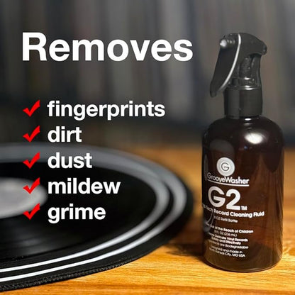 GrooveWasher G2 Record Cleaning Fluid Refill Bottle, 8 fl oz