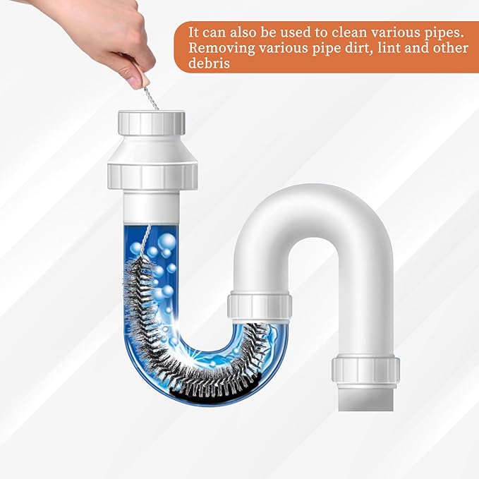 Cleaning Brush for Radiator, Dryer Lint Brush Radiator Duster Brushes Vent Cleaner Long Handled Radiators Brushes Refrigerator Coil Brushs Washing Machine Cleaning Tools for Household (1 Pack)
