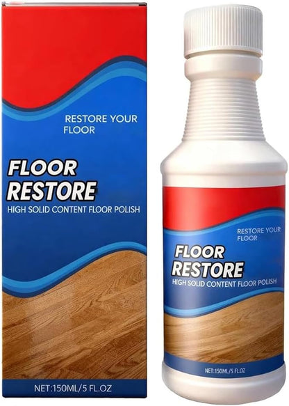 SakerPlus Floor Restore Cleaner, High-Solid Floor Polish for Shine Renewal & Protective Layer, Helps Reduce the Look of Small Scratches, Quick-Drying Clear Finish 5 fl oz (1-Pack)