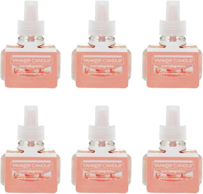Yankee Candle ScentPlug Refill, White Strawberry Bellini (Pack of 6)