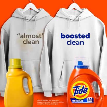 Tide Laundry Detergent Liquid, Original Scent, 80 Loads, 100 FL OZ, Works on 100% of Common Stains, Laundry Soap, Liquid Laundry Detergent