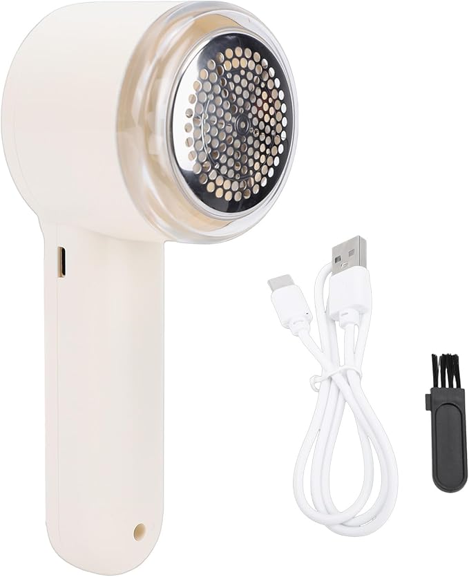 RiToEasysports Fabric Shaver, Electric Lint Remover with 6 Teeth Blades, Rechargeable Fabric Groomer for Clothing Furniture Sweaters Upholstery Blankets