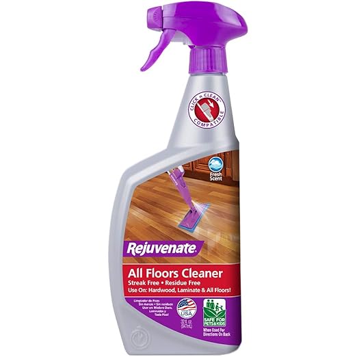 Rejuvenate All Floors Restorer Polish & FBA_RJFC32RTU 32OZ FLR Cleaner, 32 oz, Clear, 32 Fl Oz