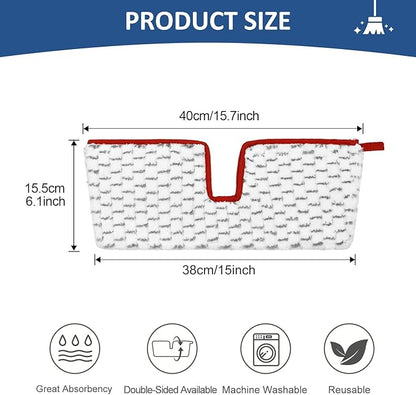 Microfiber Spray Mop Pads Compatible with Promist MAX Reusable Spray Mop Refills for Ocedar ProMist Dust Mop,Dual-Action Washable Flip Mop Pads Replacement for Dry Wet Floor Cleaning,3 Packs (Grey)