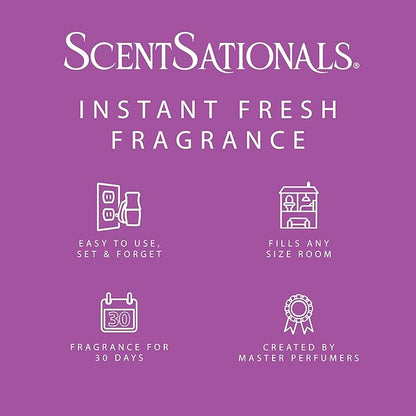 ScentSationals Sugar Plum Fairy Fragrance Oil Plug In Air Freshener Refills 3-Pack - Works with Scentsationals Wall Plugs, Long-Lasting Home Fragrance, 0.8 fl oz Each, Packaging May Vary