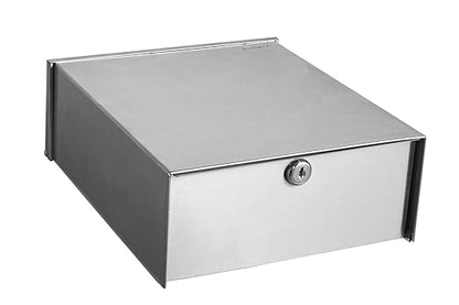 SUNERA Commercial Sanitary Napkin Receptacle Bin Wall Mount Feminine Hygiene Products Tampon & Waste Disposal Container 304 Stainless Steel Amercian Standard Brush Finish