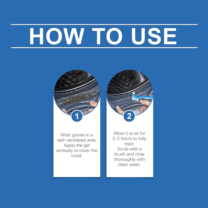 Household Stainr emover Gel Deep Cleaning Gel Kit Effective Home Cleaner, Washing Machine Cleaner for Washing Machine Strips, Kitchen Sinks, Tiles, Grout, Bathroom ﻿