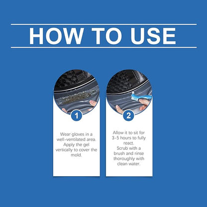 Household Stainr emover Gel Deep Cleaning Gel Kit Effective Home Cleaner, Washing Machine Cleaner for Washing Machine Strips, Kitchen Sinks, Tiles, Grout, Bathroom ﻿