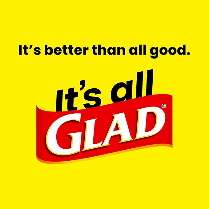 Glad Trash Bags, ForceFlex Large Garbage Bags ‚ 30 Gallon Black Trash Bag ‚ 68 Count (Package May Vary)