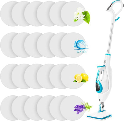 Maitys 24 Pcs Fragrance Discs Replacement Steam Mop Scent Disc Practical Fragrance Scented Pads Discs Compatible with Powerfresh and Symphony Series, Fits Model 1940, 1806 and 1132